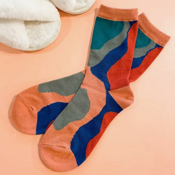 Jimmy Multi Marble Socks - Orange