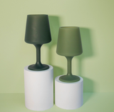 Porter Green Sage + Olive | Swepp | Silicone Unbreakable Wine Glasses