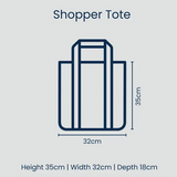 Project 10- Red Blue Stripe Shopper Tote