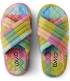 KIP & CO Florida Tartan Quilted Velvet Adult Slippers