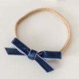 Snuggle Hunny Kids Moonlight Blue Velvet Bow
