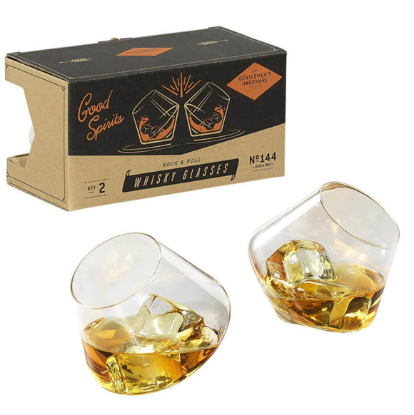 Gentleman’s Hardware – Rocking Whiskey Glasses Set of 2