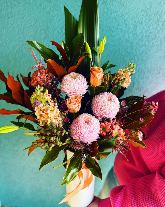 Mother’s Day Ceramic Pot Arrangement- Pastel Punch