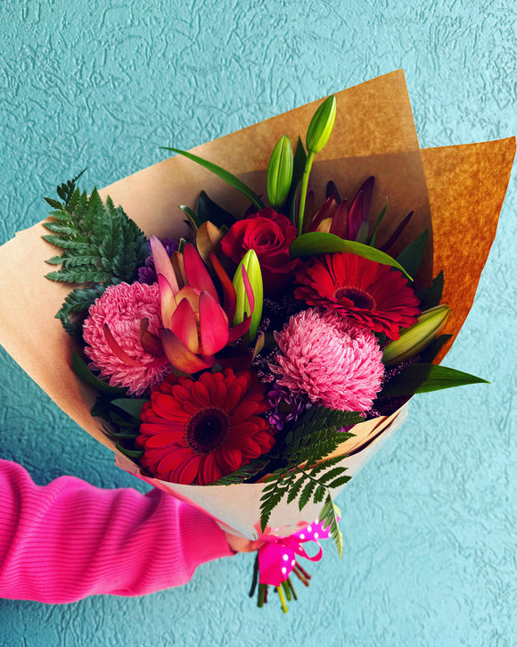 Mother’s Day Bunch of Blooms- Cherry Bomb