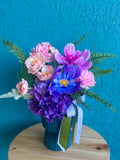 Faux Blooms in Ceramic Vase- Georgie