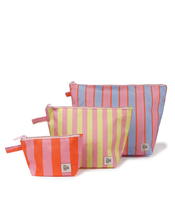 The Somewhere Co Bubblegum Handy Pouch Trio