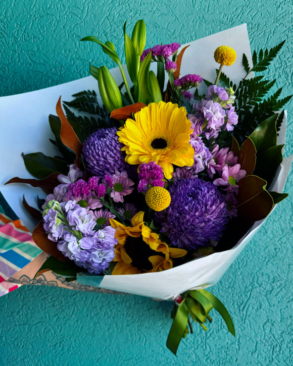 Mother’s Day Bunch of Blooms- Purple Haze & Lemon Daze