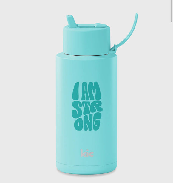 Frank Green Kic Ceramic Reusable Bottle- Aqua