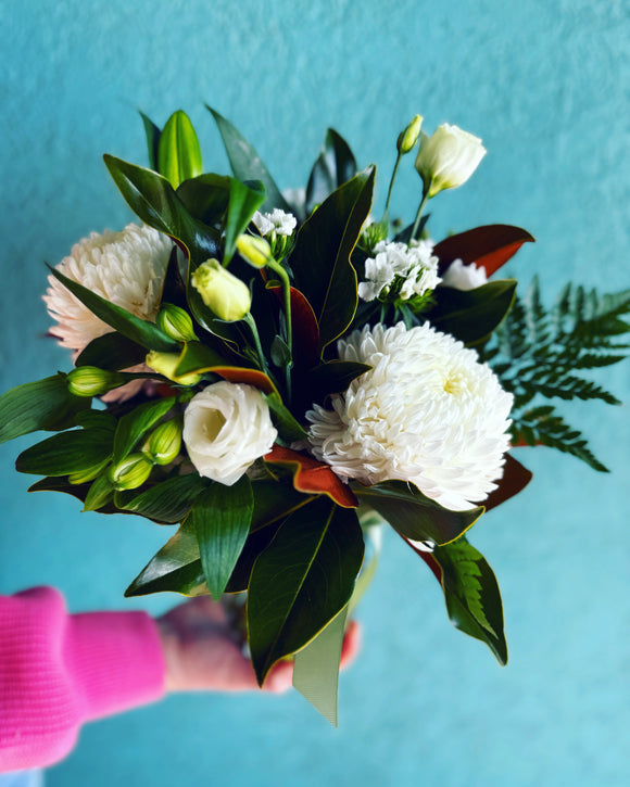 Mother’s Day Jar of Blooms- Snow White