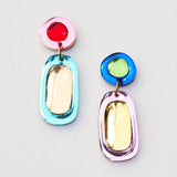 Martha Jean Jelly Drop Earrings - Rainbow