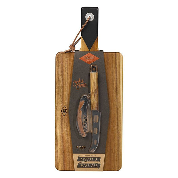 Gentleman’s Hardware – Cheese & Wine Serving Set with Knife