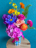 Faux Blooms in Noss & Co Vase- Stella