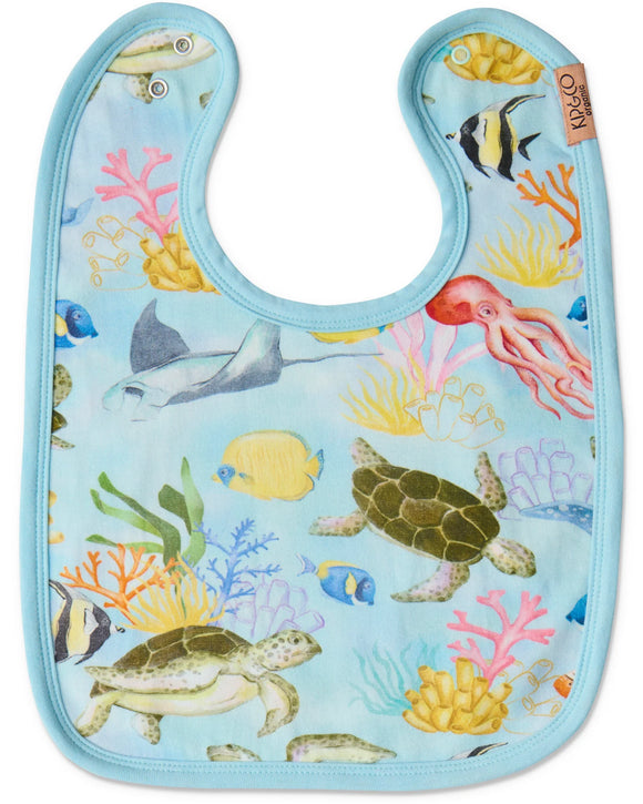 KIP & CO Reef Life Organic Cotton Bib