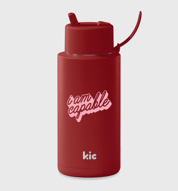 Frank Green Kic Ceramic Reusable Bottle- Cherry