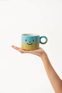 Jones & Co SMILEY MUG BLUE