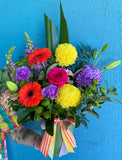 Ceramic Vase of Blooms- Mexicola!