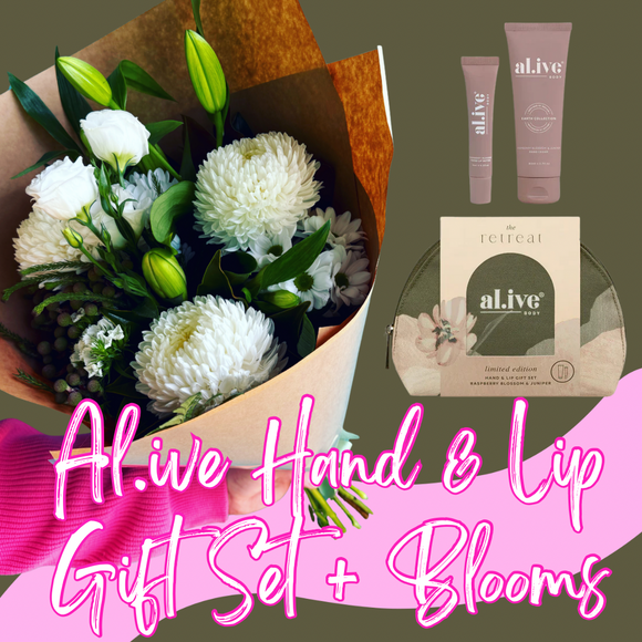 Al.ive Hand + Lip Duo Gift Set & Bunch of Blooms