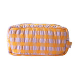 Mosey Me- Kumquat Bloom Seersucker Dopp Kit