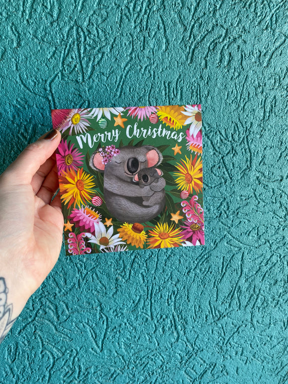 Greeting Card Festive Forest Koala