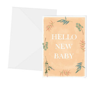 Hello New Baby Greeting Card