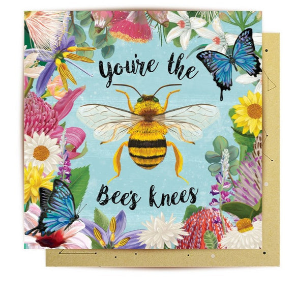Enchanted Garden Bee Greeting Card
