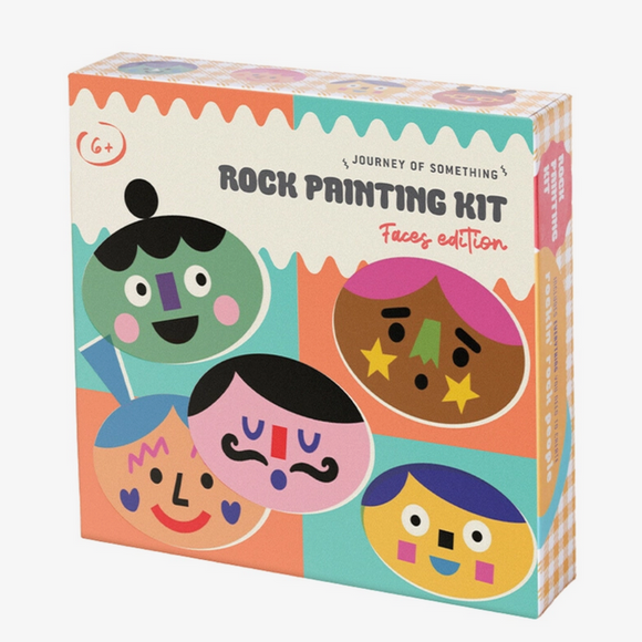 Journey of Something Kids Rock Painting Kit - Cool Faces