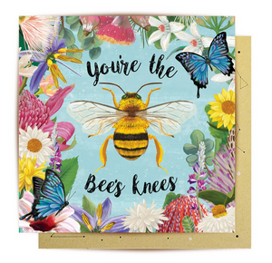 Greeting Card Enchanted Garden Bee
