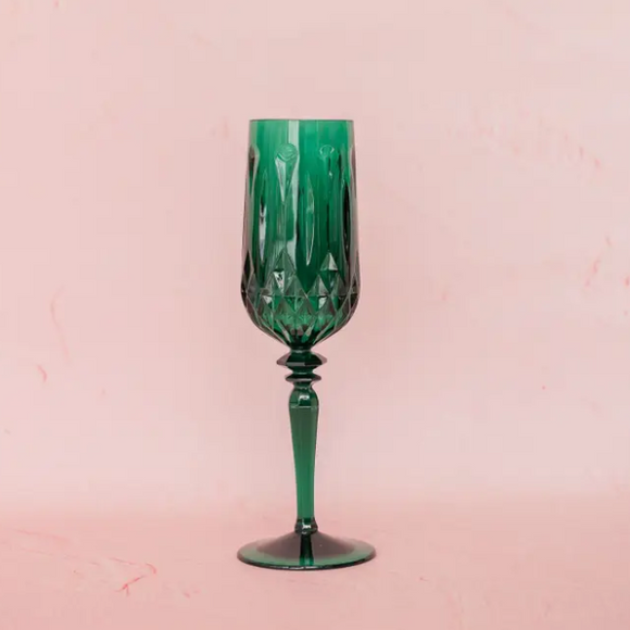 Oh It's Perfect Champagne Flute Set of 4 - Lucky Emerald