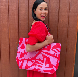 Ruby Olive Block Party Tote Bag