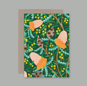 Banksia Botanical Greeting Card