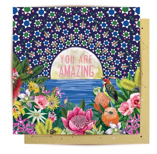 Greeting Card Good Evening You Are Amazing
