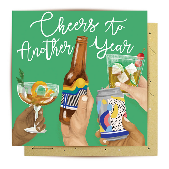 Greeting Card Cheers To Another Year
