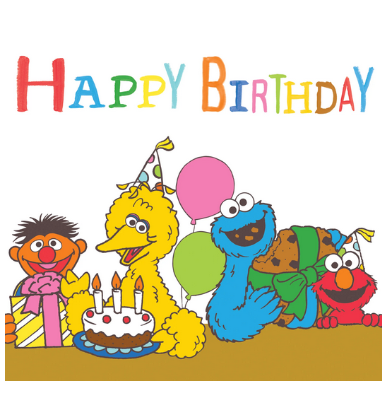 Greeting Card Sesame Street Birthday