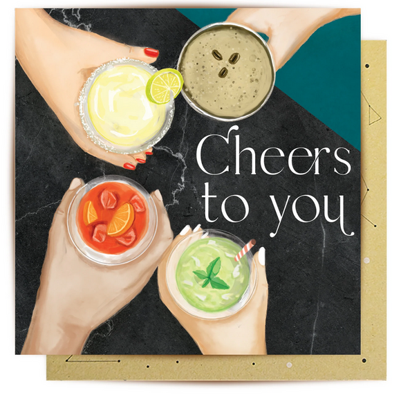 Greeting Card Cheer Cocktails
