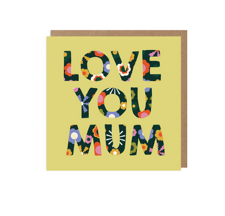 Love You Mum Mothers Day Greeting Card