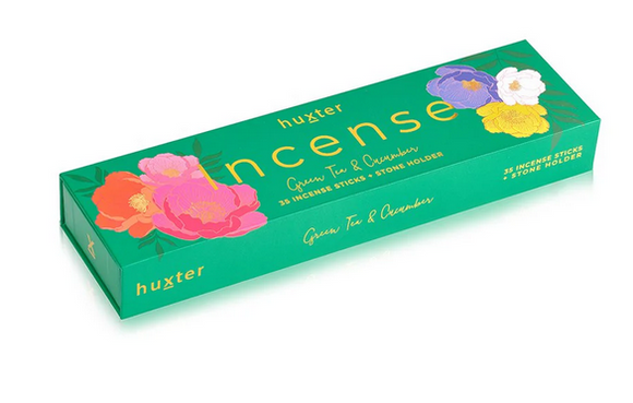 Huxter Incense Sticks Gift Box - 35 pack | Green Tea & Cucumber