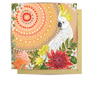 Greeting Card Sacred Country Vol.2 White Cockatoo