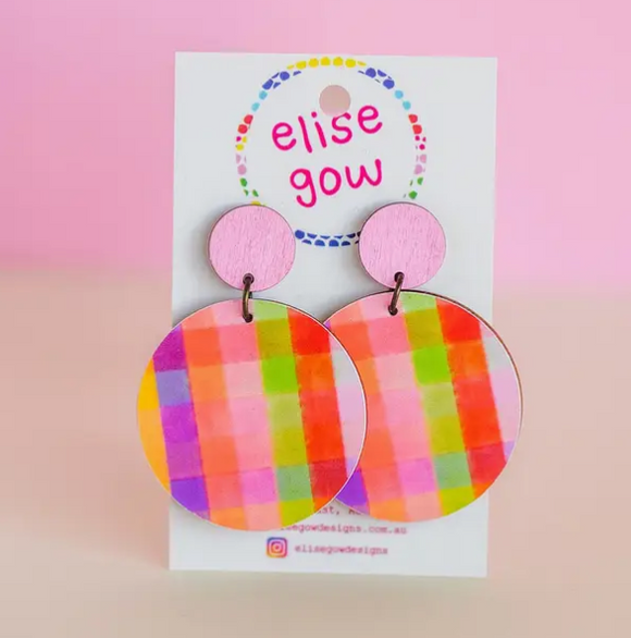 Elise Gow Designs Go Gaga For Gingham - Purple Multi Medium