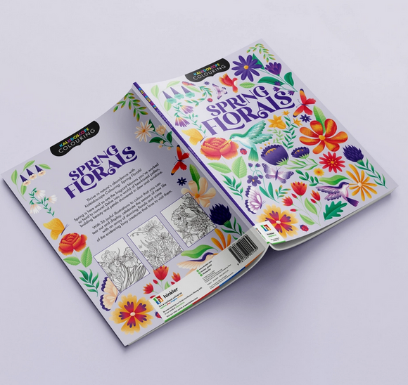 Kaleidoscope Colouring Spring Florals