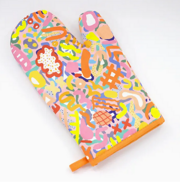 Shuh. Coral Oven Mitt