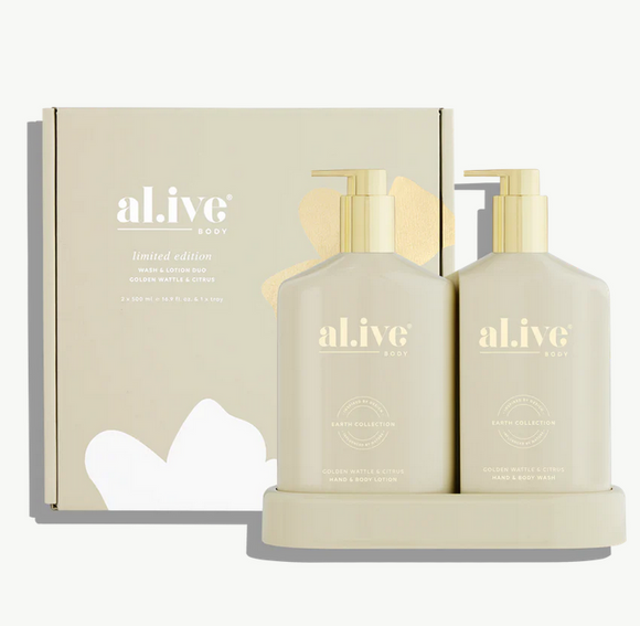 al.ive Wash & Lotion Duo - Golden Wattle & Citrus