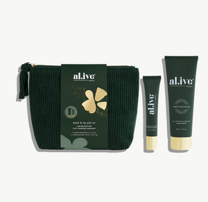 al.ive Hand & Lip Gift Set - Fig & Toasted Chestnut