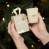 al.ive Mini Soy Candle Bauble - Golden Wattle & Citrus