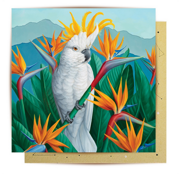 Greeting Card Bird In Paradise