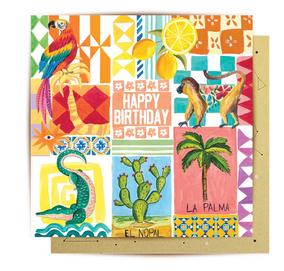 Greeting Card Happy Birthday Life In Colour