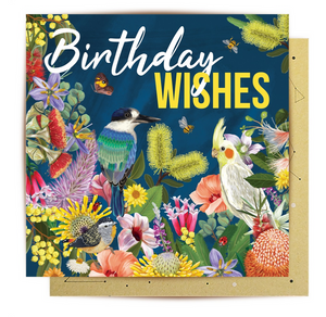 Greeting Card Enchanted Birthday Wishes