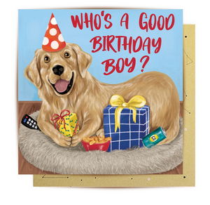 Greeting Card Who’s A Good Boy