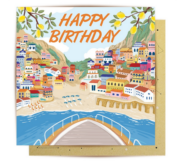 Greeting Card Amalfi Birthday