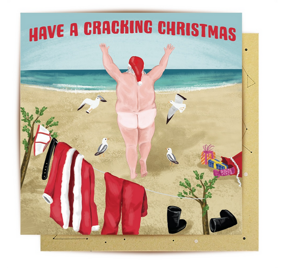 Greeting Card Cracking Christmas