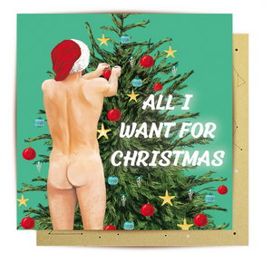 Greeting Card Naked Christmas